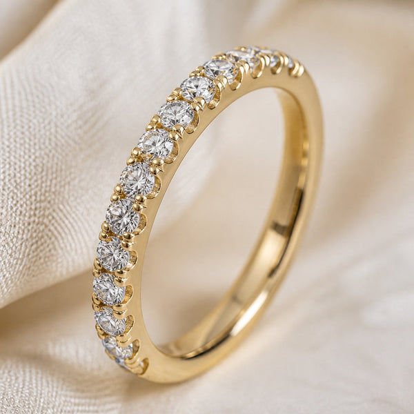 Gouden Ring met Diamantbezetting – ring van Alma Sieraden